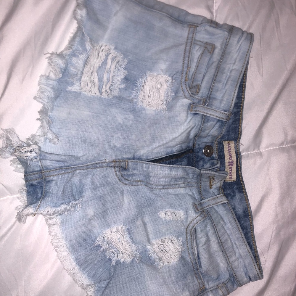 Blue jean shorts